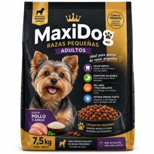 MaxiDog Razas Pequeñas Adultos Pollo y Arroz 7,5 kg