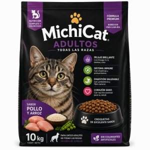 MichiCat Adultos Pollo y Arroz 10 kg