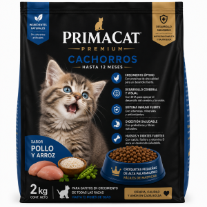 PrimaCat Cachorros Pavo y Arroz 2 kg